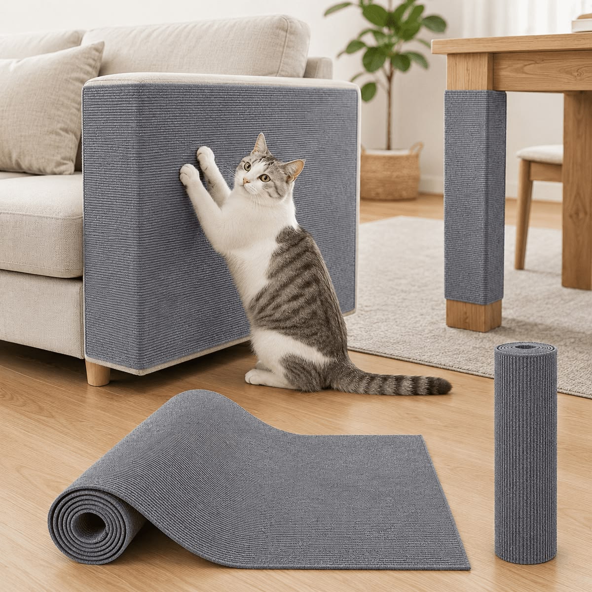 Cat Scratching Mat Self-Adhesive Trimmable Carpet
