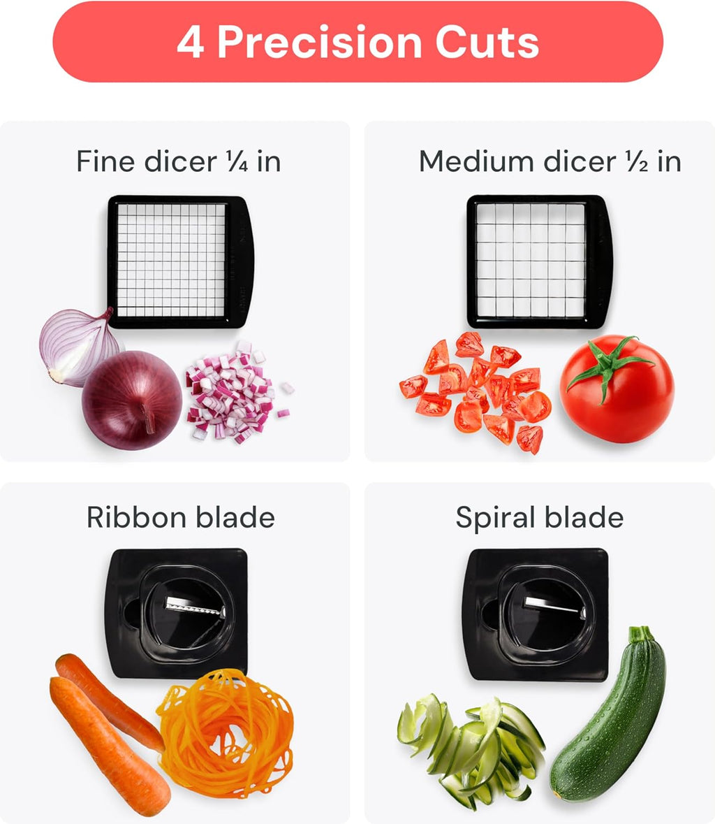 Pro Original Vegetable Chopper & Spiralizer, All-In-1 Kitchen Tool