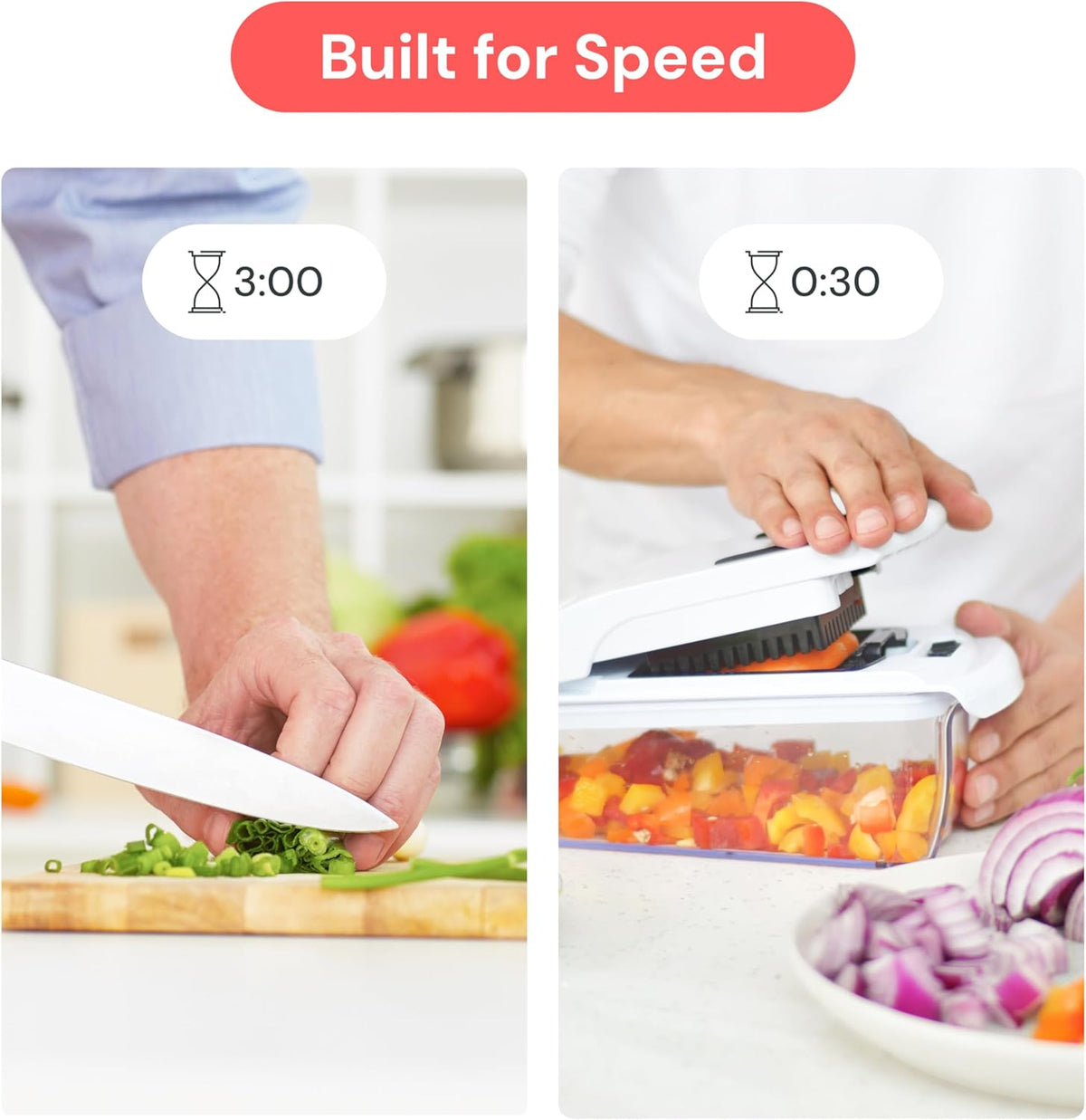 Pro Original Vegetable Chopper & Spiralizer, All-In-1 Kitchen Tool