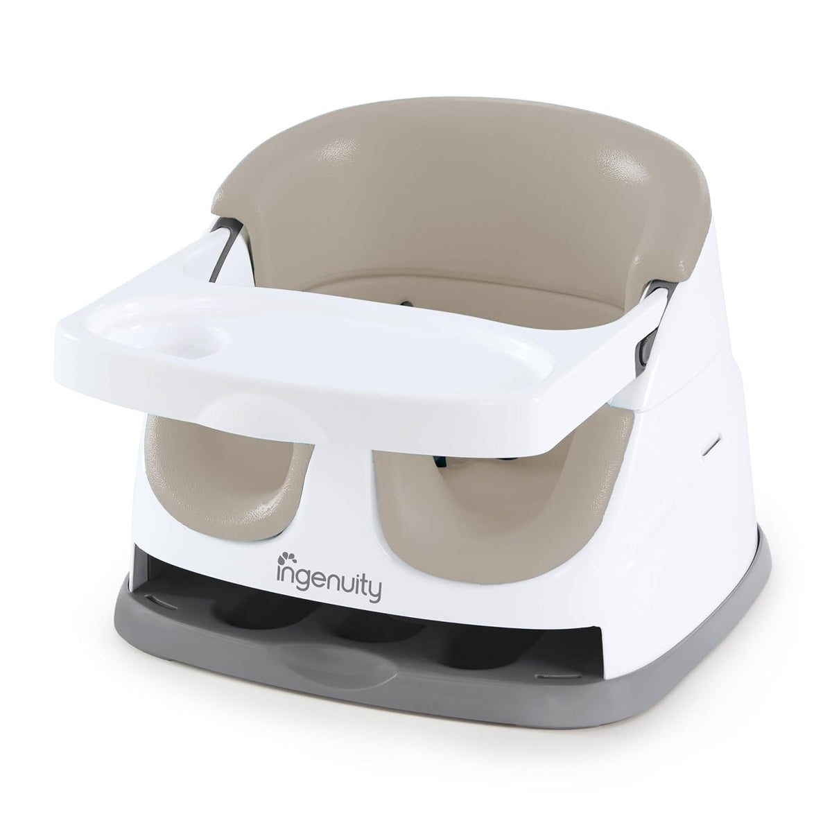 Baby Base 2-In-1 Booster Feeding & Floor Seat, Self-Storing Tray