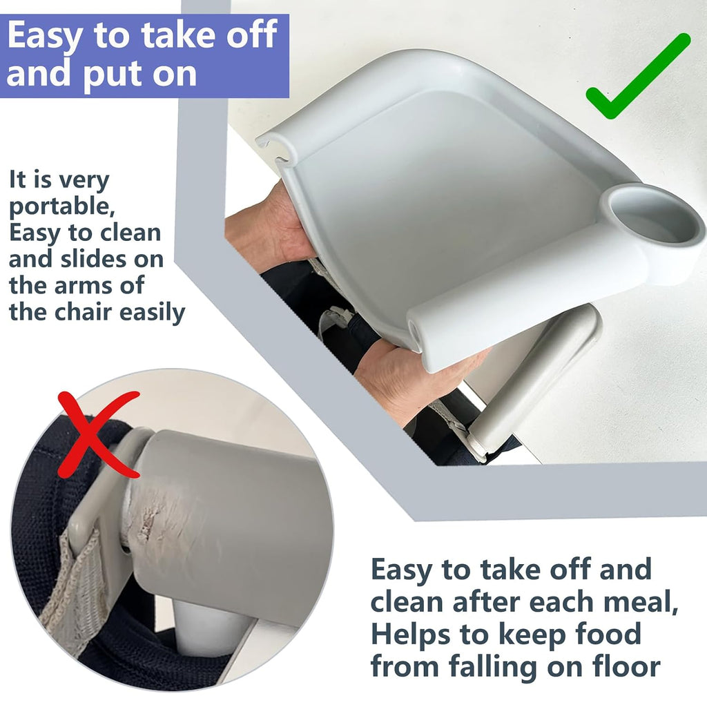 Silicone Baby Dining Tray Compatible with Inglesina Fast Table Chair