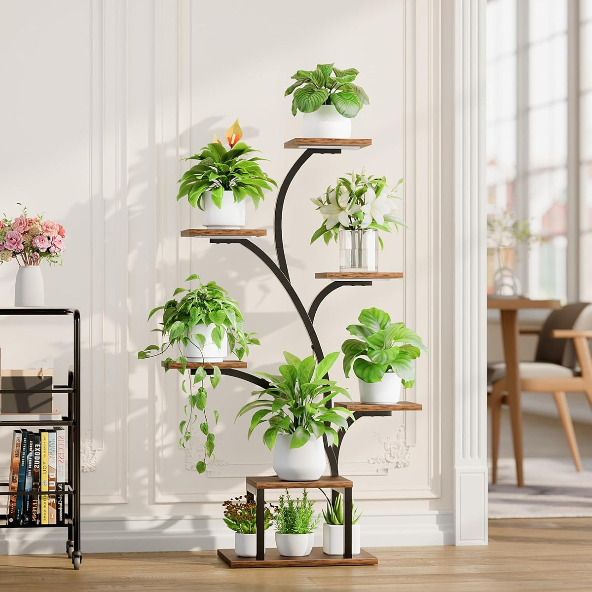 Plant Stand Indoor with Grow Light, 7 Tier 49" Lighted Plant Shelf