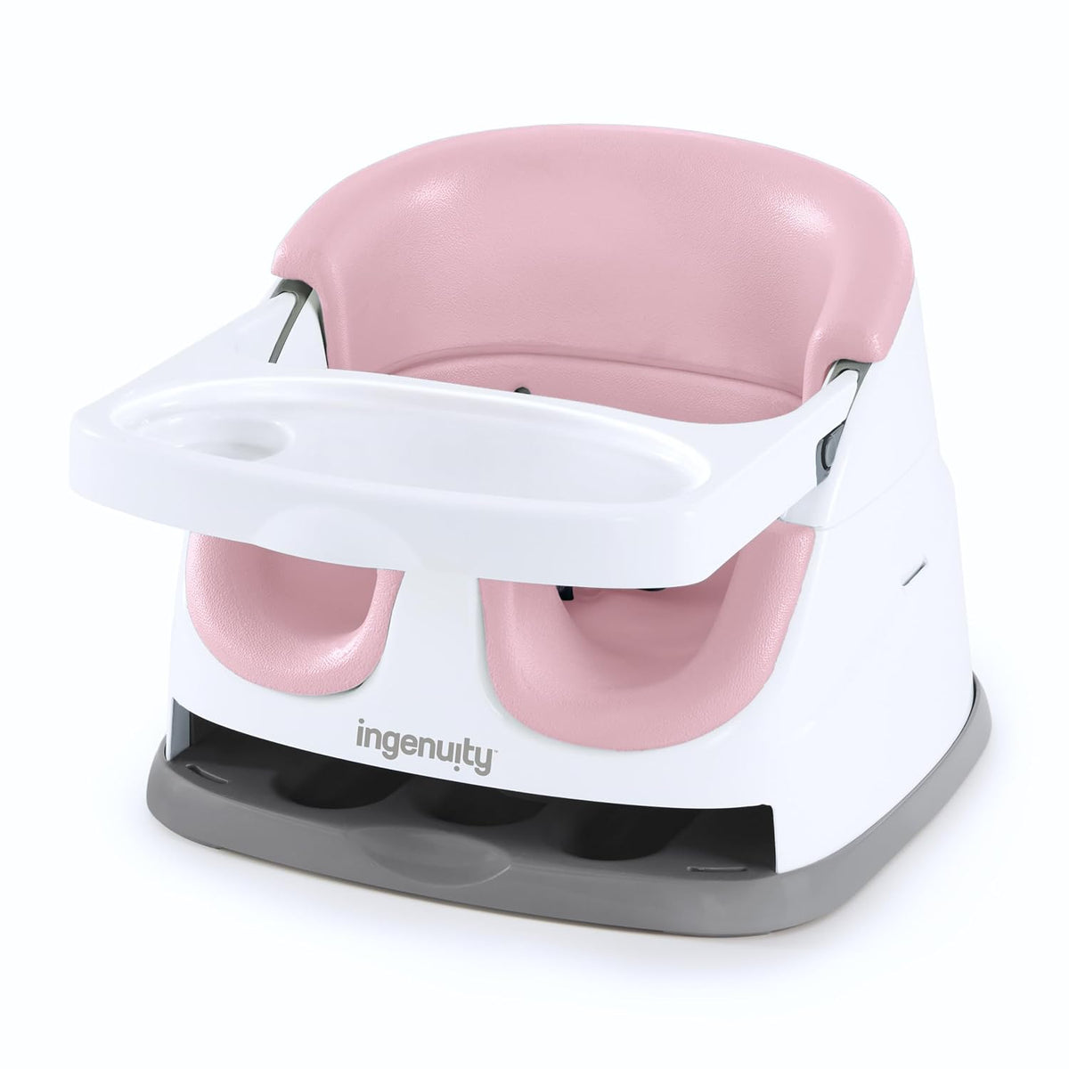 Baby Base 2-In-1 Booster Feeding & Floor Seat, Self-Storing Tray