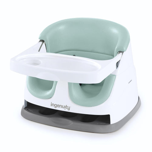 Baby Base 2-In-1 Booster Feeding & Floor Seat, Self-Storing Tray