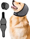 Upgraded Dog Ear Muffs for Noise Protection, Dog Ear Covers for Anxiety, Hematoma & Grooming, Premium 5-Layer Design (Grey, Large)