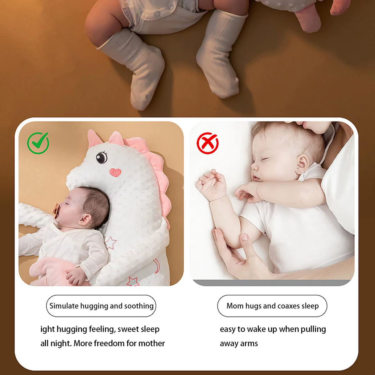 Baby Sleep Soother Baby Soothing Palm Automatic Palm Patting Pillow Baby Sleep Aid Comfort Soother Pillow Baby Hand Pillow